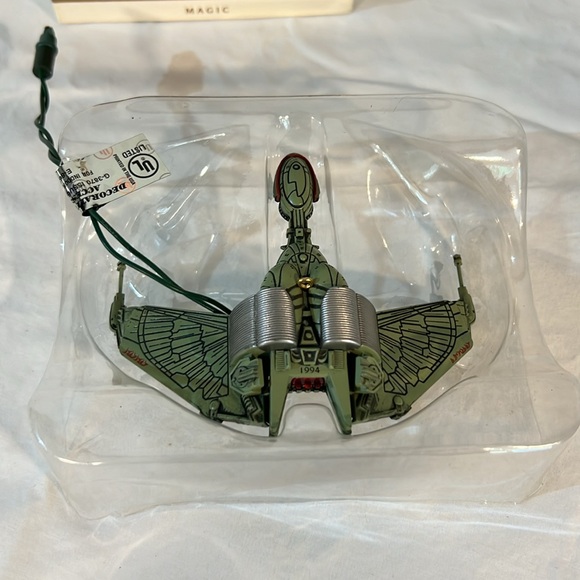 Vintage Star Trek Klingon Bird of Prey Christmas ornament - Picture 2 of 6